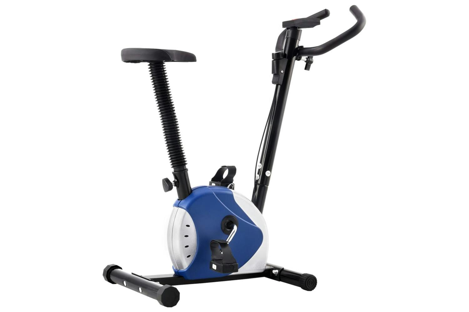 Vidaxl 92007 Exercise Bike With Belt Resistance Blue