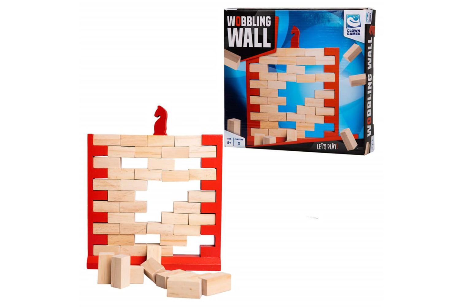 Clown Games 440661 Wobbling Wall Wood
