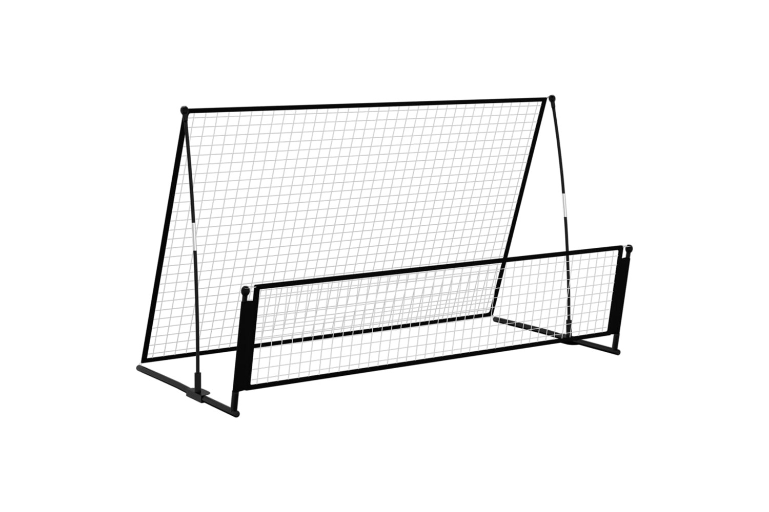 vidaXL 93373 2 In 1 Soccer Rebounder Football Goal 202x104x120cm Steel