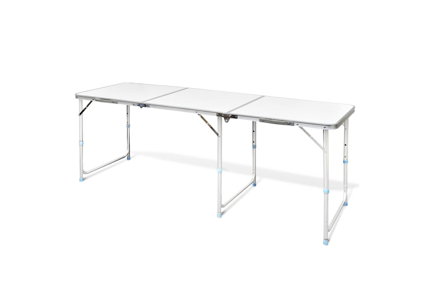vidaXL 41326 Foldable Camping Table Height Adjustable Aluminium 180 X 60cm