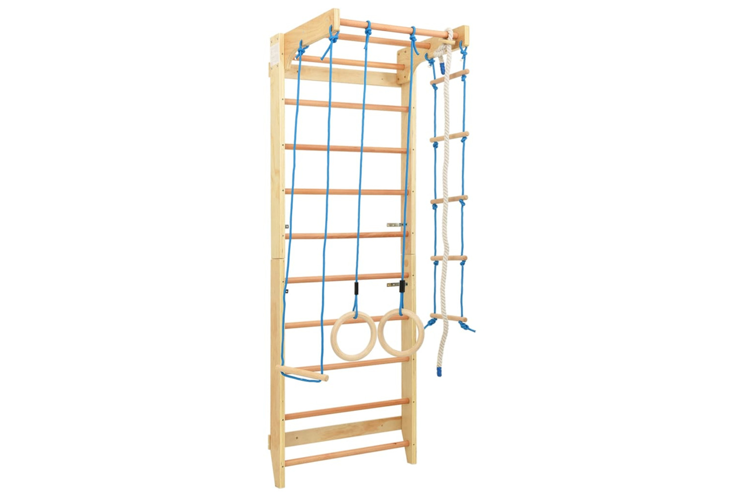 vidaXL 92334 Indoor Climbing Playset With Ladders Rings Wood