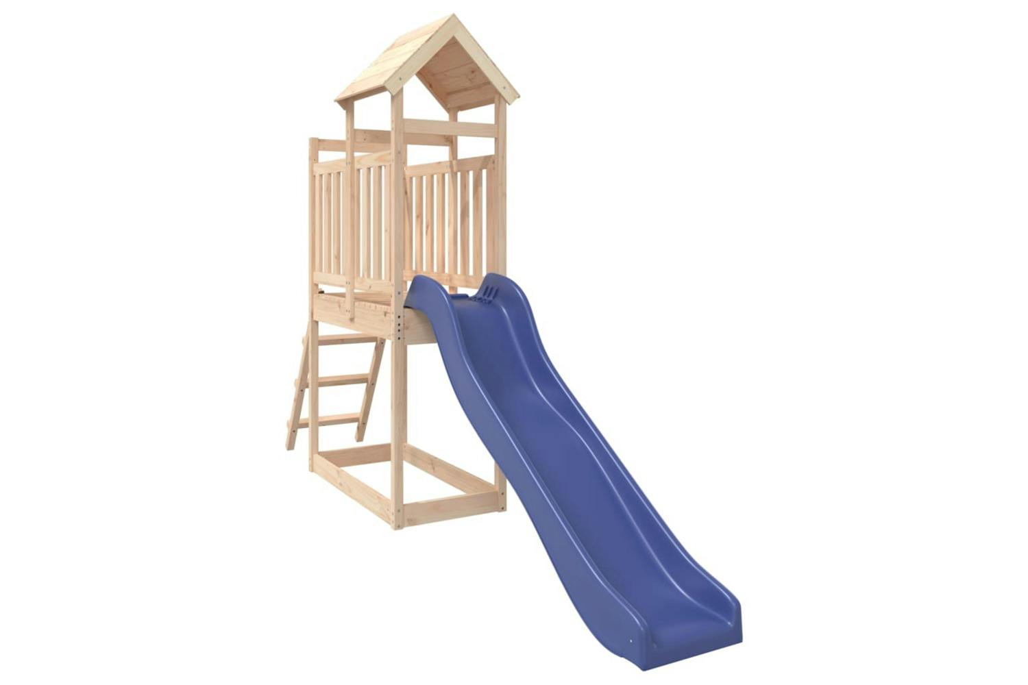 Vidaxl 3155864 Playhouse With Slide Ladder Solid Wood Pine