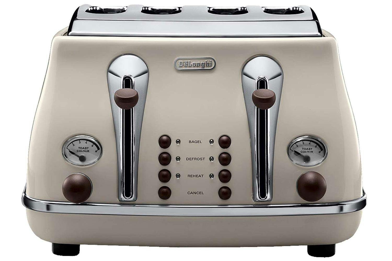 DeLonghi Icona Vintage Slice Toaster CTOV4003BG Beige Ireland