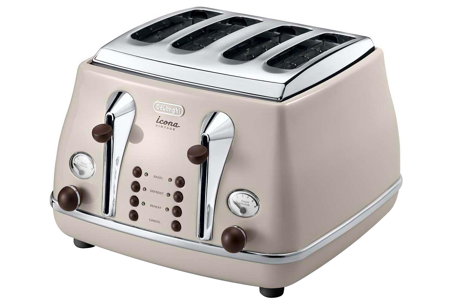 DeLonghi Icona Vintage 4 Slice Toaster CTOV4003BG Beige Ireland