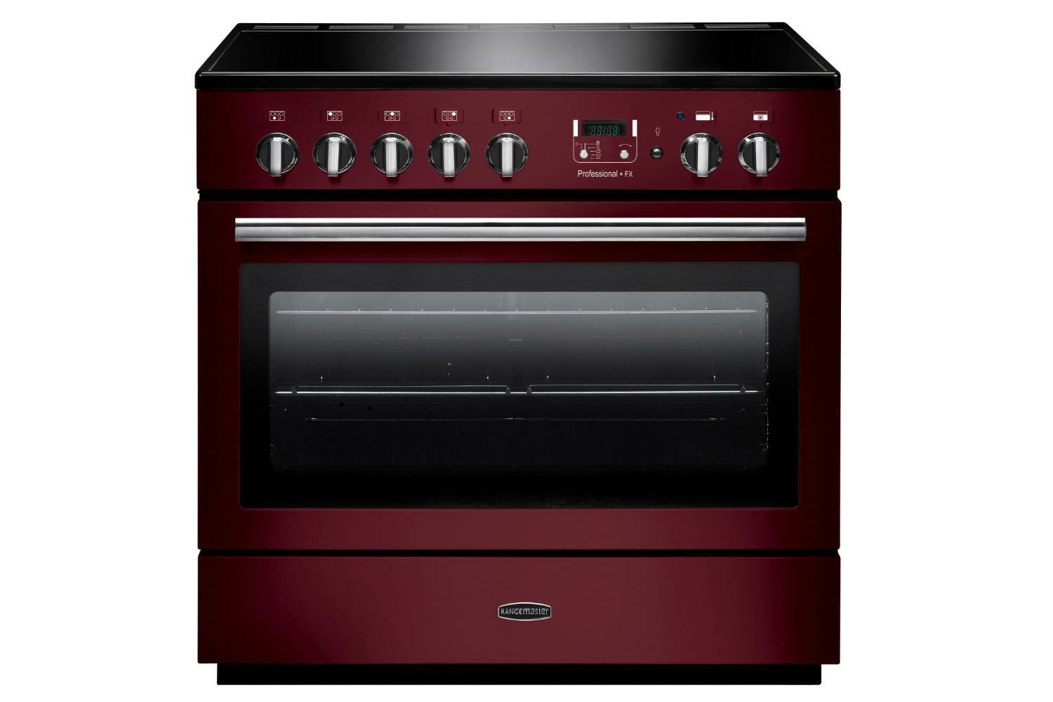 Rangemaster Pro Plus FX 90cm Electric Range Cooker | PROP90FXEICY/C | Cranberry