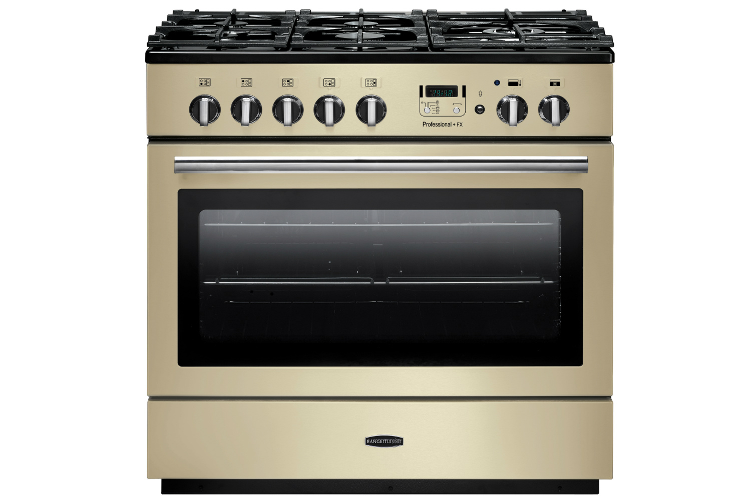 Rangemaster Pro Plus FXP 90cm Dual Fuel Range Cooker | PROP90FXPDFFCRC | Cream