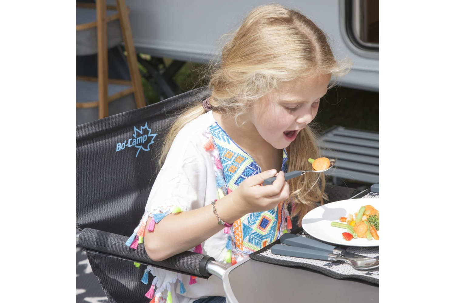 Bo-camp 428604 Folding High Chair Anthracite