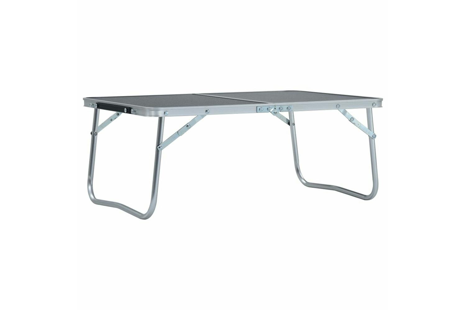 Vidaxl 48187 Folding Camping Table Grey Aluminium 60x40 Cm