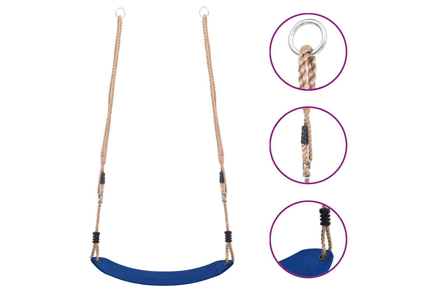 Vidaxl Swing Seat For Children Blue