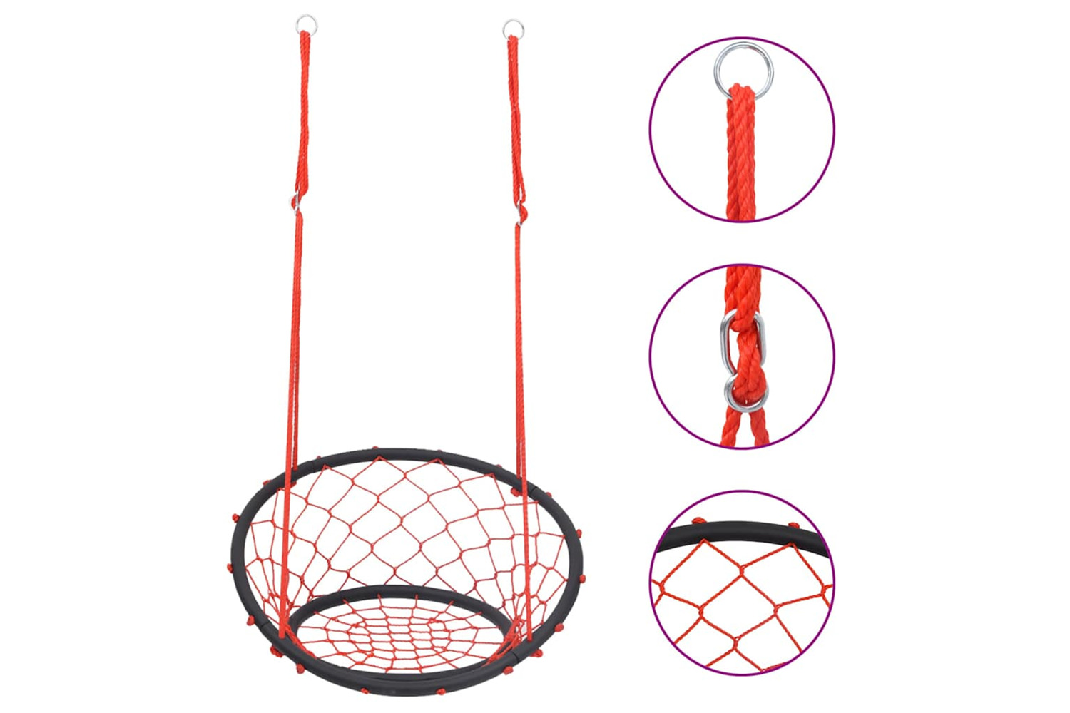 Vidaxl Web Swing Chair 60 Cm