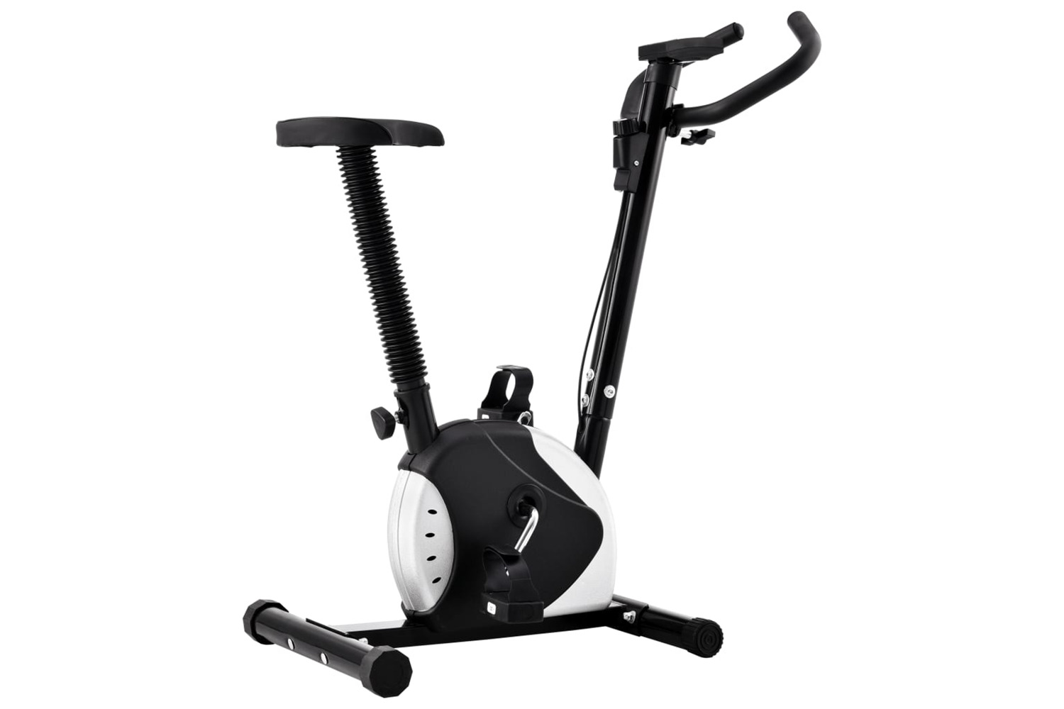 vidaXL 92006 Exercise Bike With Belt Resistance Black