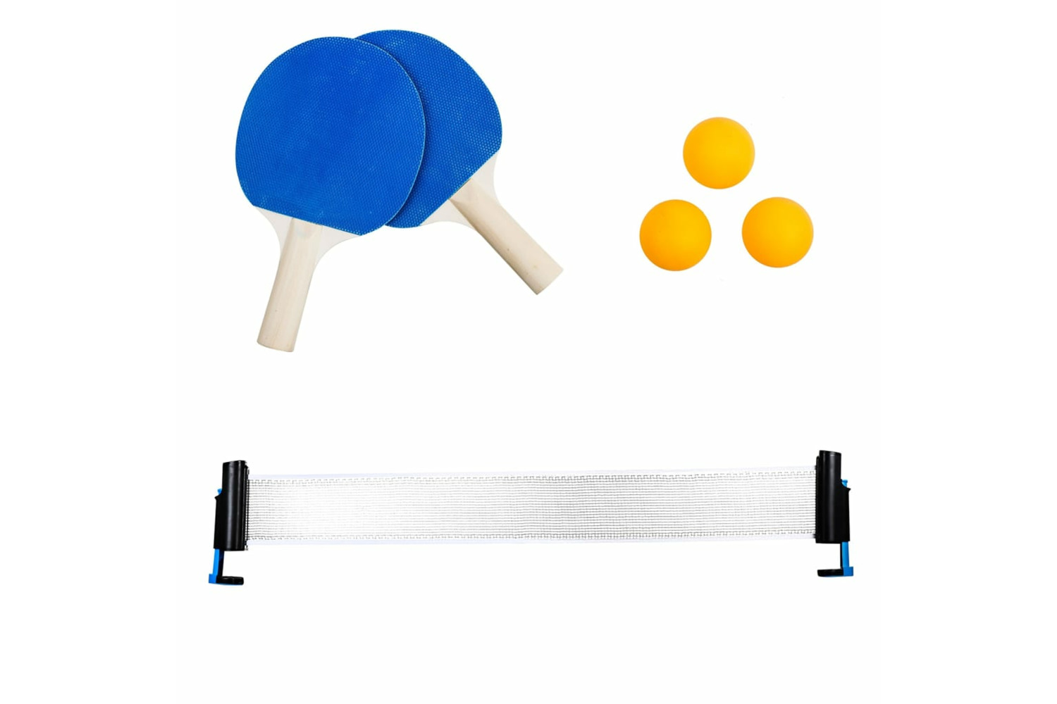 Hi 446205 6 Piece Table Tennis Set Blue And Yellow