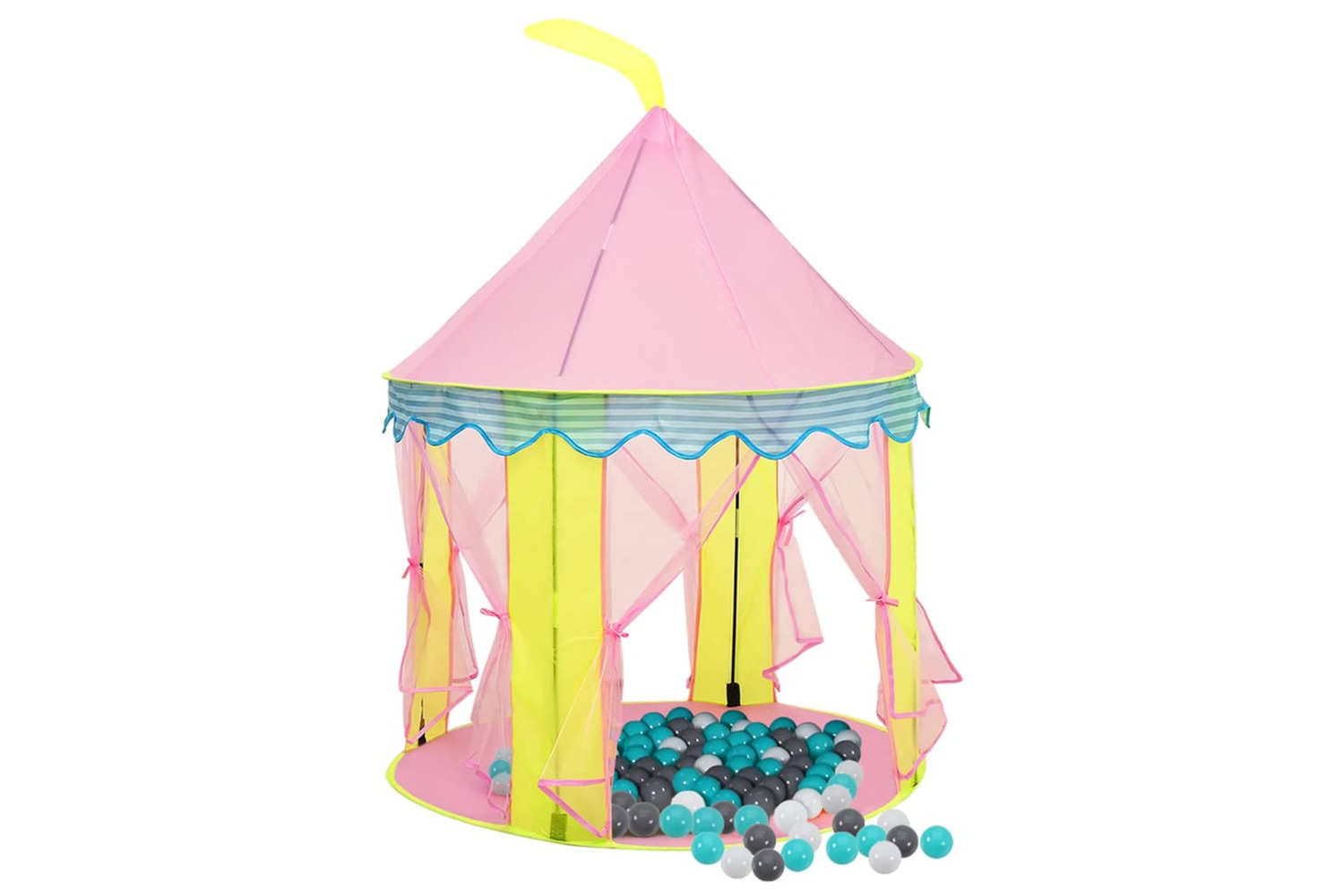 vidaXL 3107746 Children Play Tent With 250 Balls Pink 100x100x127cm