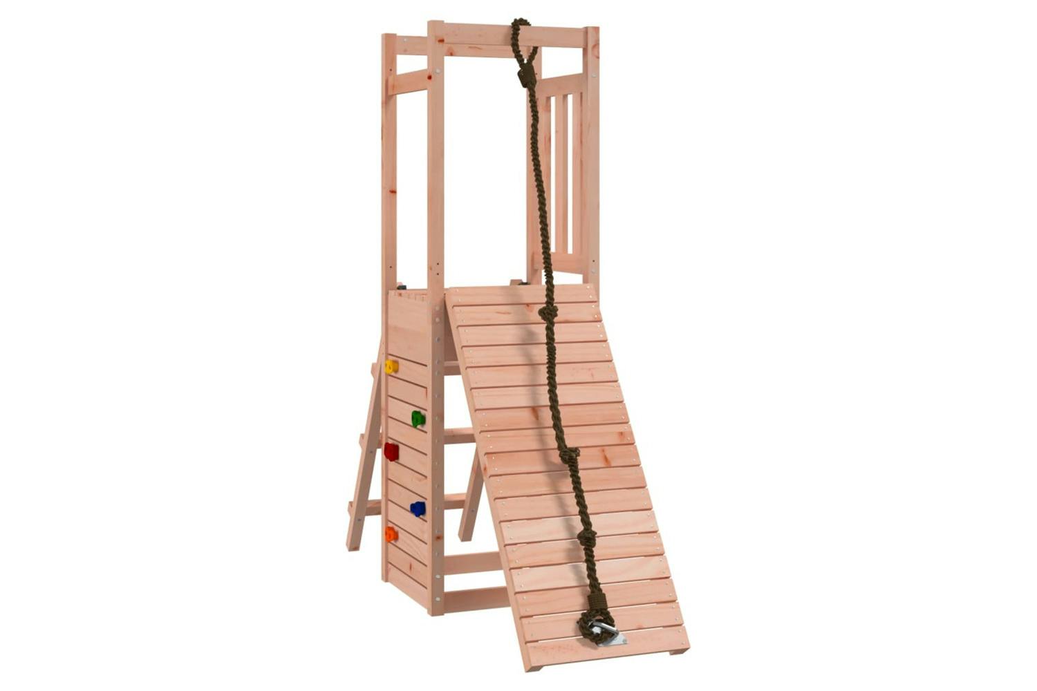 Vidaxl 3155916 Playhouse With Climbing Wall Solid Wood Douglas