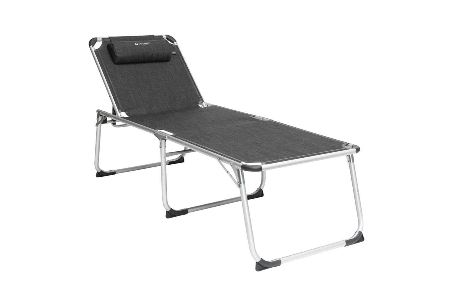 Outwell 445973 Folding Sunlounger New Foundland Xl Black & Grey