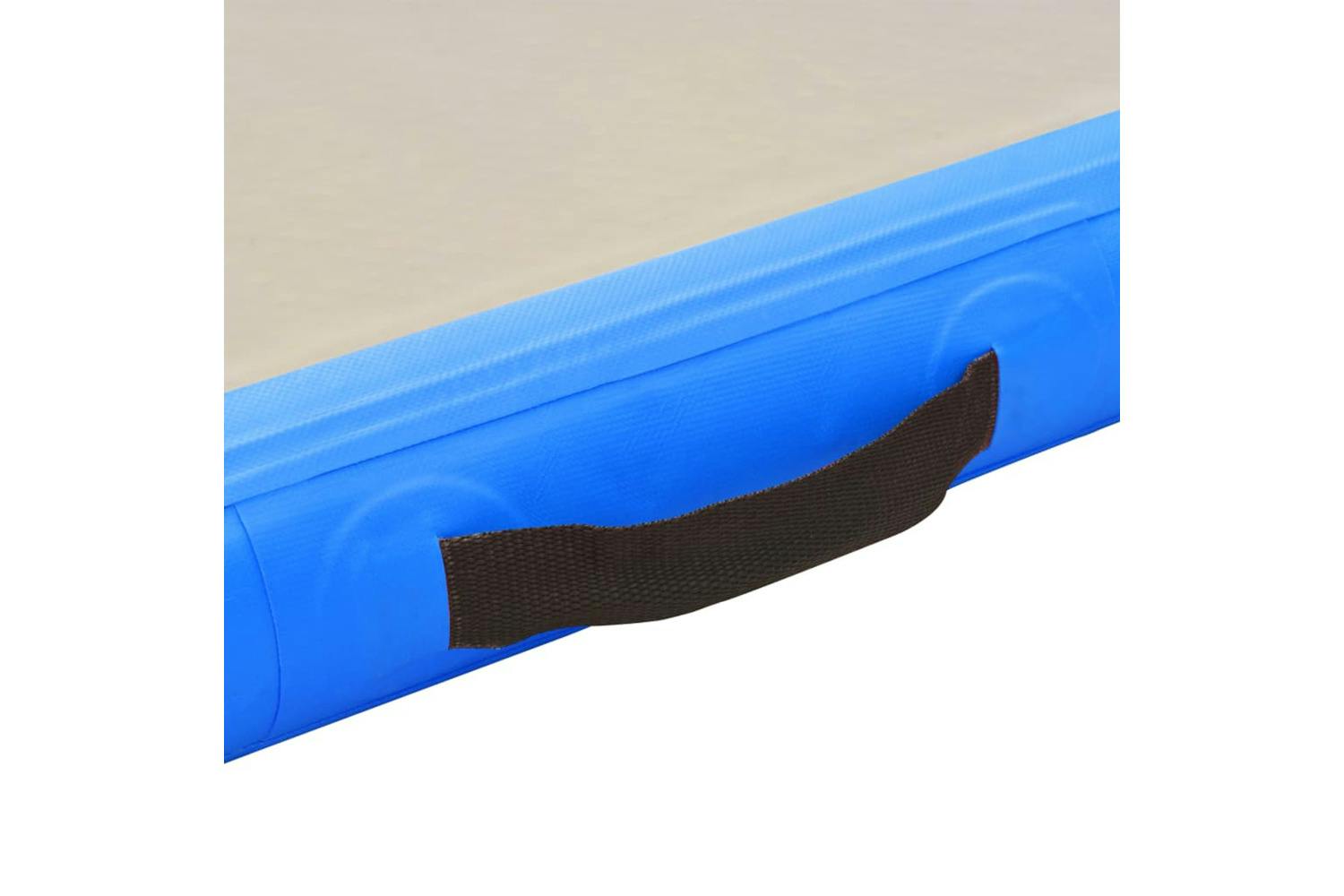 vidaXL Inflatable Gymnastics Mat with Pump 157.4x39.3x3.9 PVC Blue
