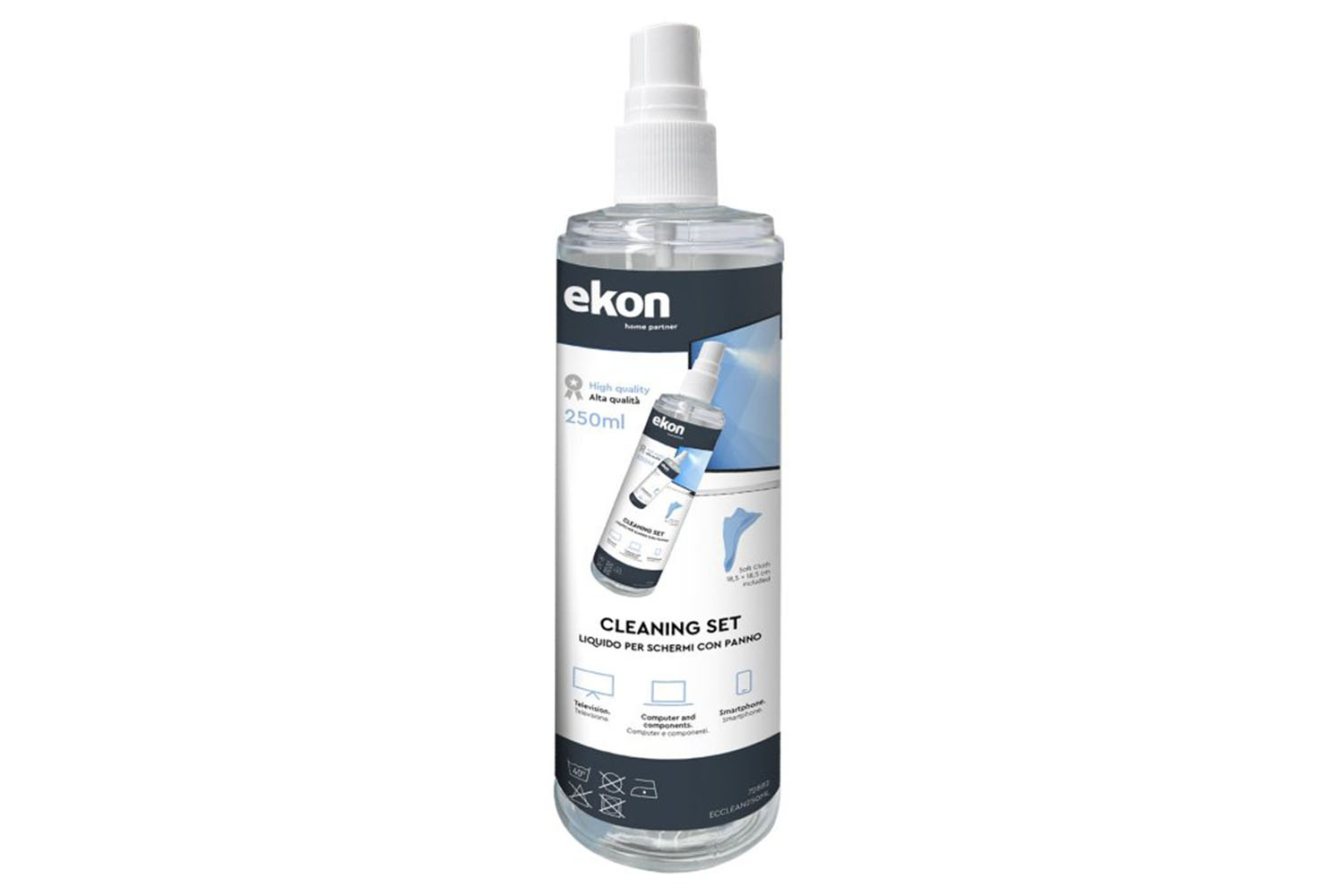 Ekon Screen Cleaning Spray with Microfibre Cloth | 250ml