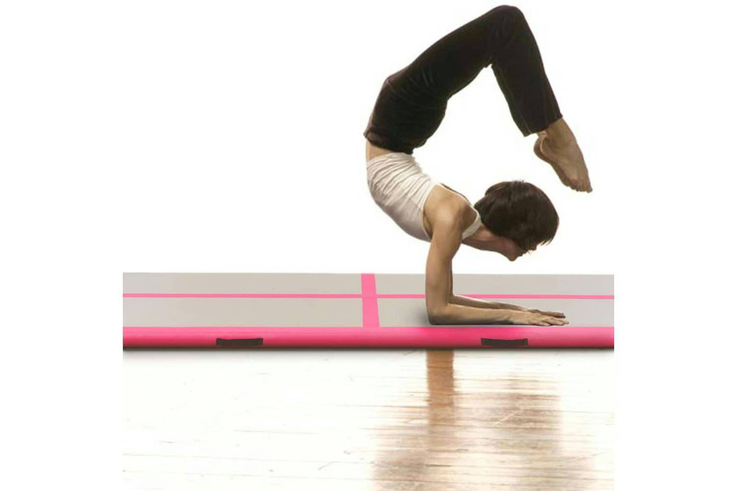 Vidaxl 91927 Inflatable Gymnastics Mat With Pump 800x100x10 Cm Pvc Pink