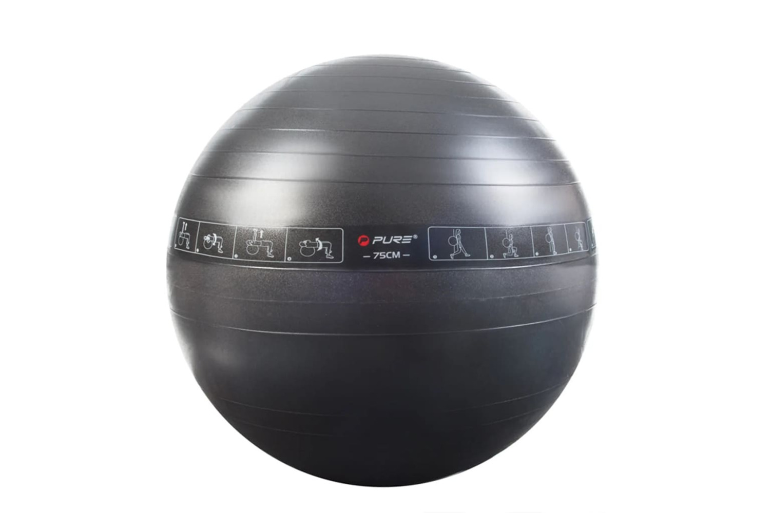 Pure2improve 408920 Exercise Ball 75 Cm Black