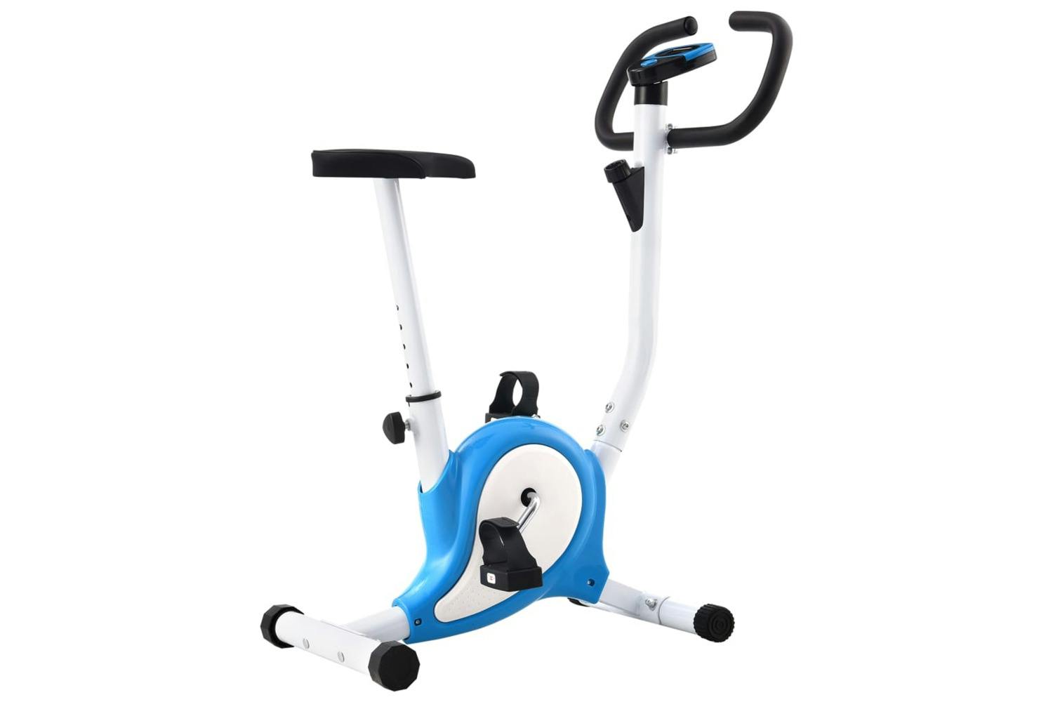 Vidaxl 92010 Exercise Bike With Belt Resistance Blue