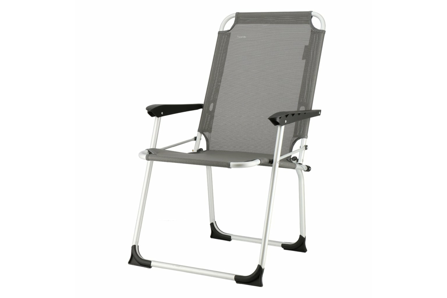 Travellife 441449 Luxury Foldable Camping Chair Ancona Compact Grey