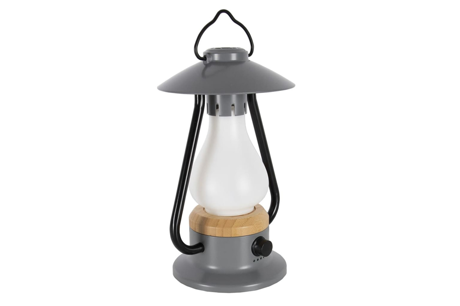Bo-camp 441563 Led Lantern Woolton Grey And Brown