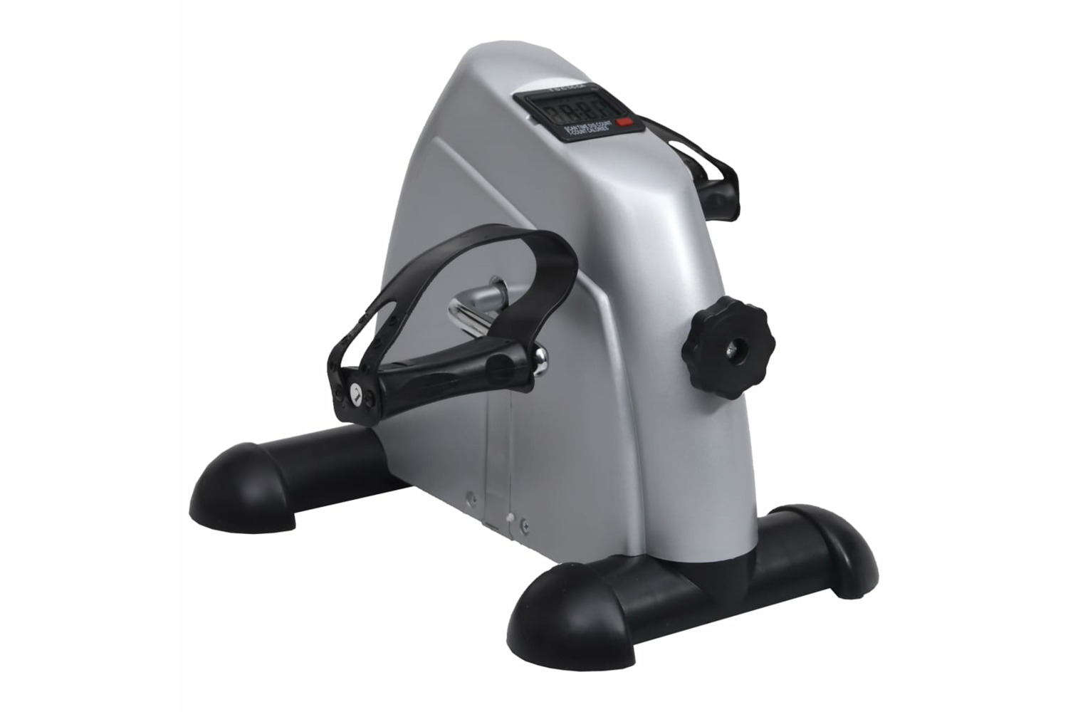 Vidaxl 90627 Silver Mini Exercise Bike With Plastic Flywheel