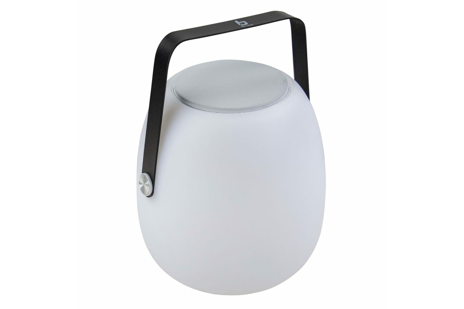 Bo-camp 441559 Led Table Lamp With Bluetooth Speaker Wade White And Black