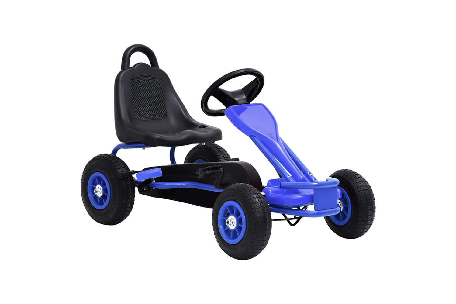 Vidaxl Pedal Go-kart With Pneumatic Tyres Blue