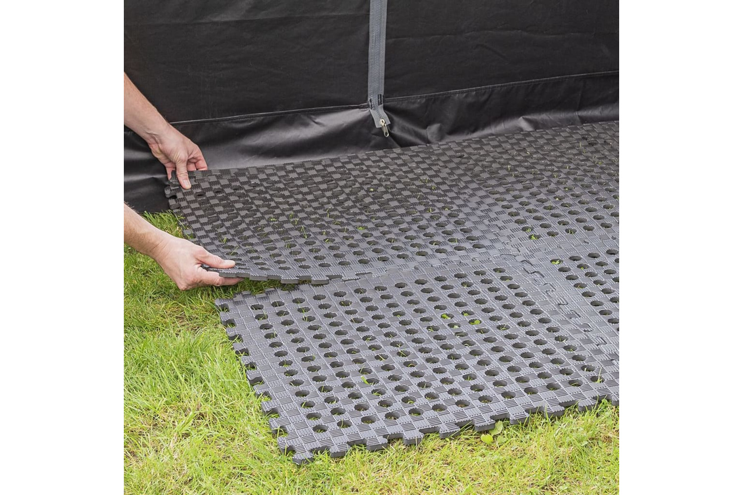 Proplus 443217 Floor Tiles For Tent Awning 4 Pcs