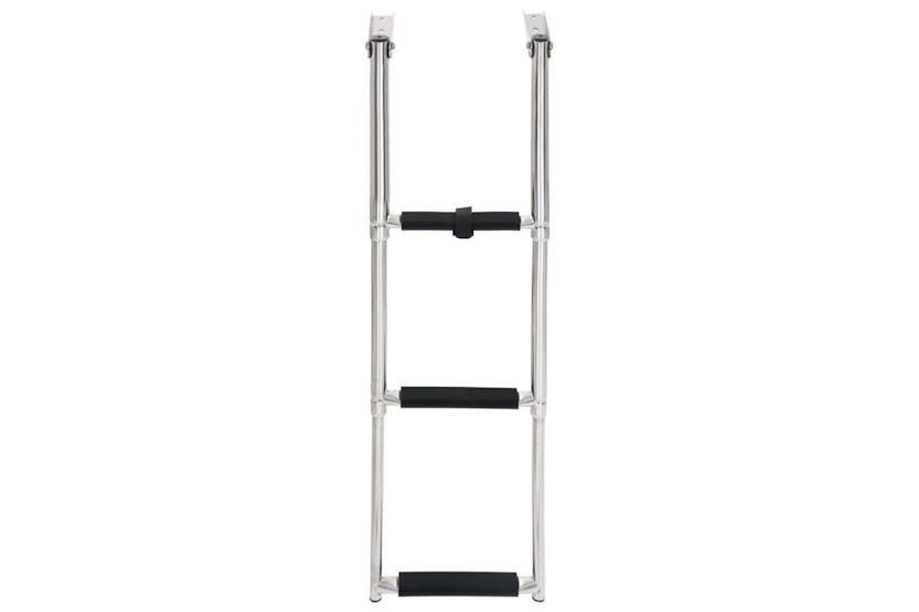 Vidaxl 92374 Folding Boarding Ladder 3-step Stainless Steel