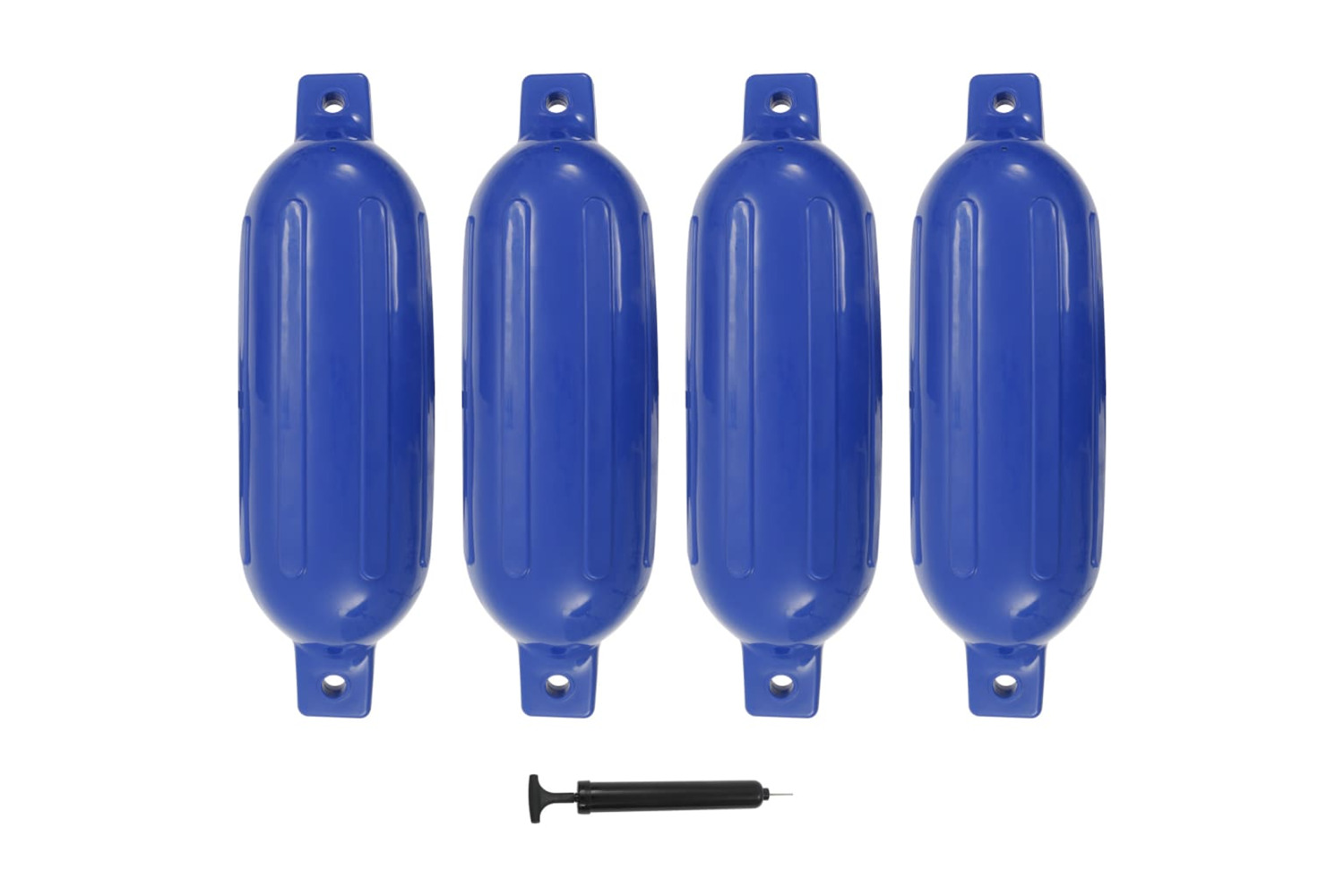 Vidaxl Boat Fenders 4 Pcs Blue 58.5x16.5 Cm Pvc