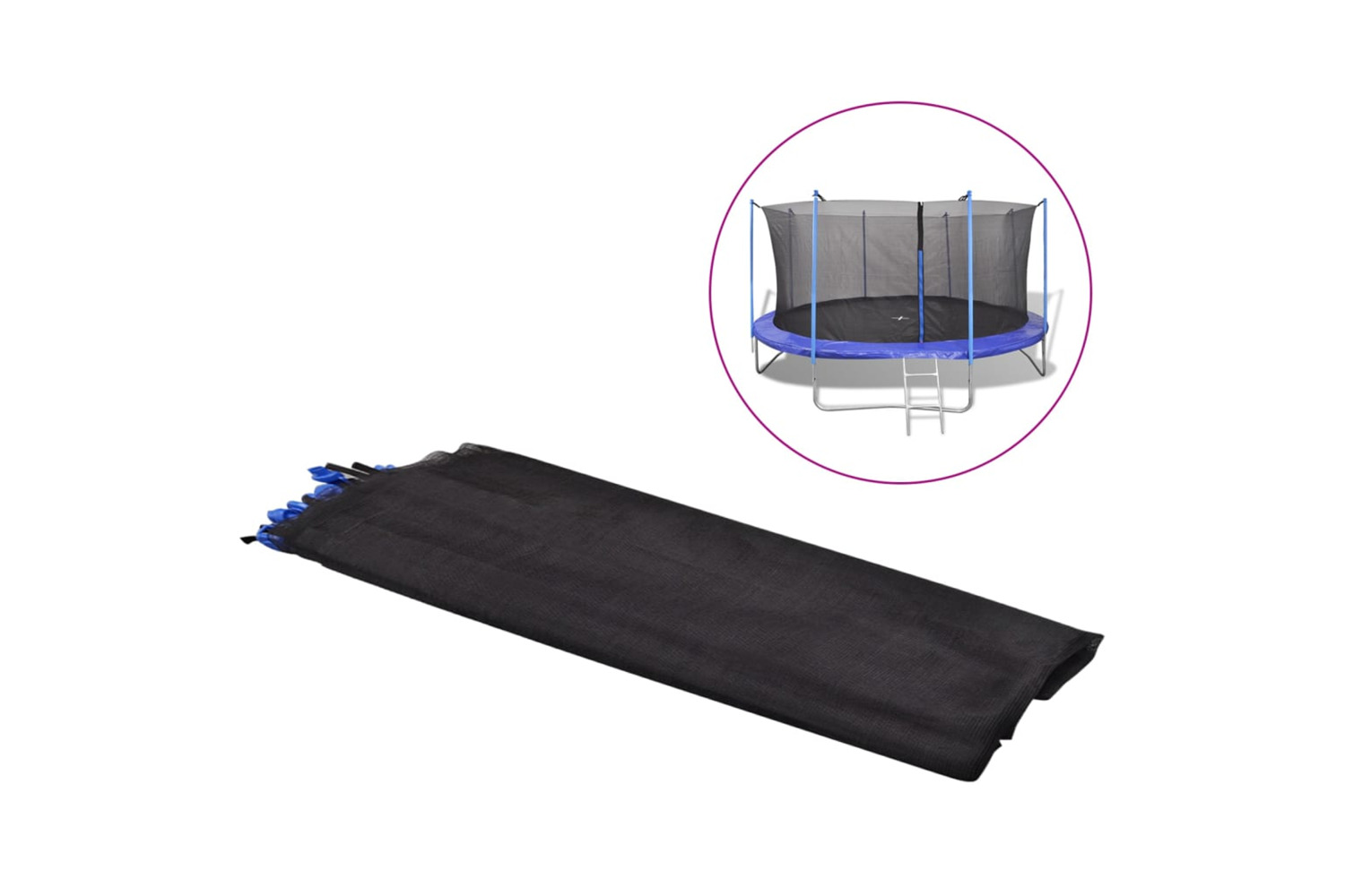 vidaXL 142098 Safety Net For 3.66 M Round Trampoline