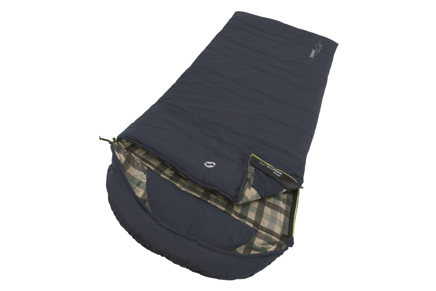 Outwell 445942 Sleeping Bag Camper Lux Right-zipper Deep Blue