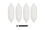 Vidaxl 92386 Boat Fender 4 Pcs White 58.5x16.5 Cm Pvc