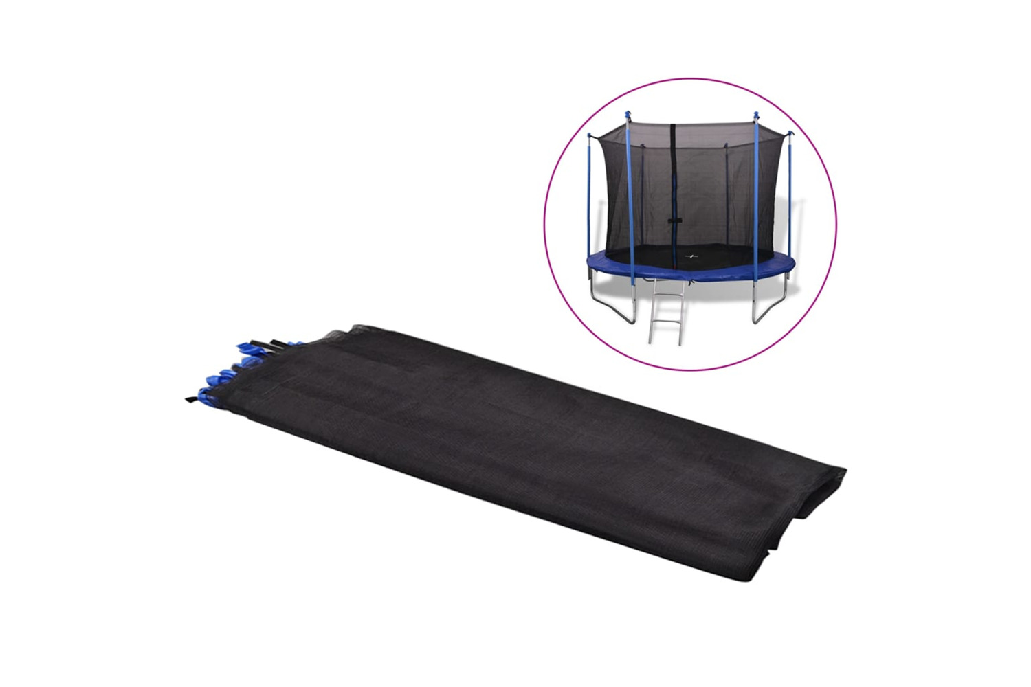 vidaXL 142097 Safety Net For 3.05 M Round Trampoline