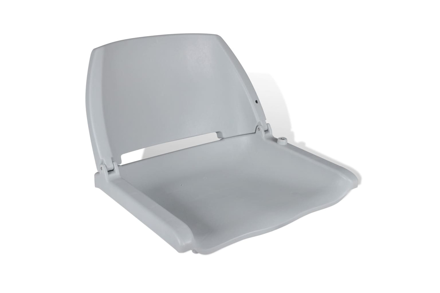 vidaXL 90417 Boat Seat Foldable Backrest No Pillow Grey 41 X 51 X 48cm