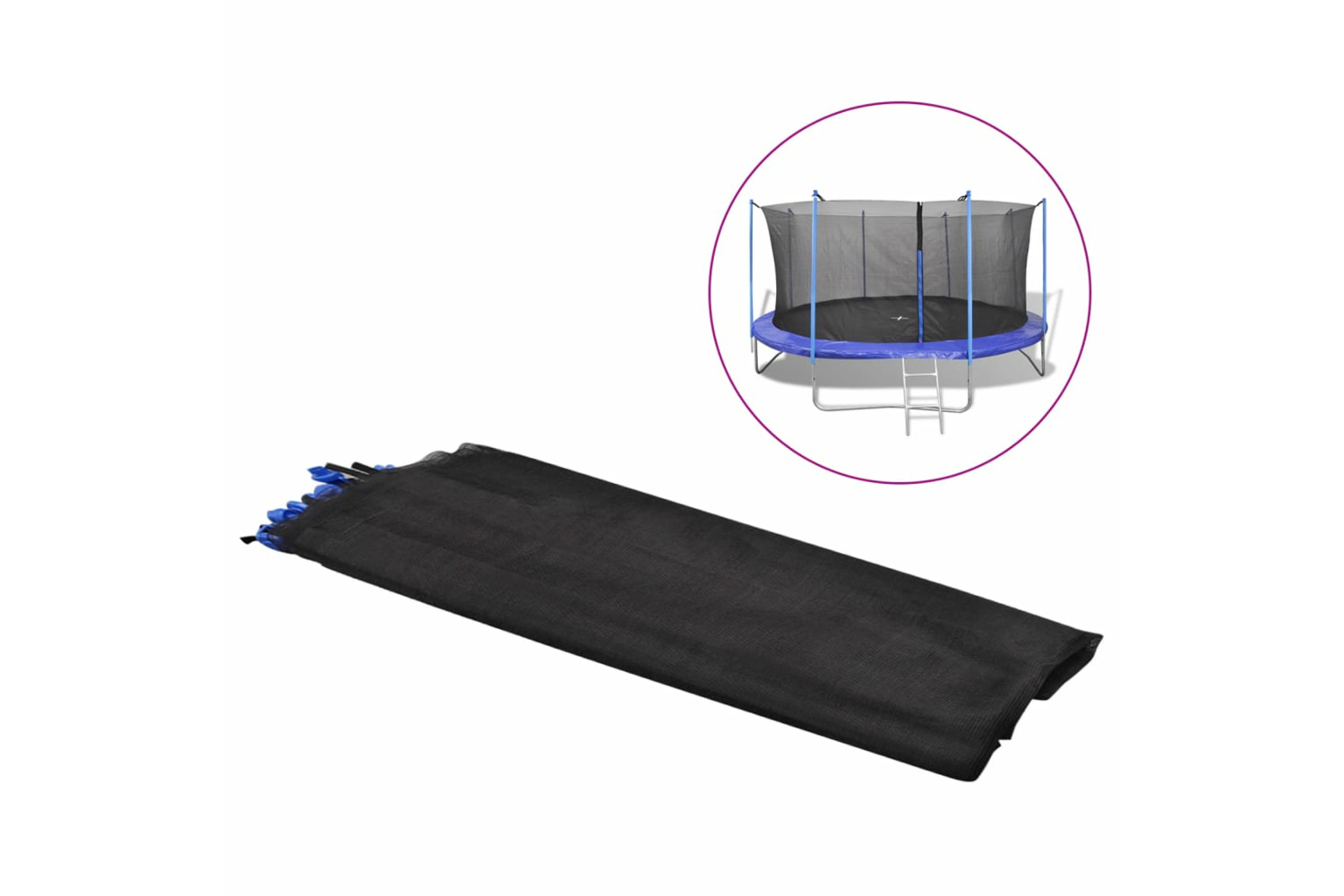 vidaXL 142099 Safety Net  For 3.96 M Round Trampoline