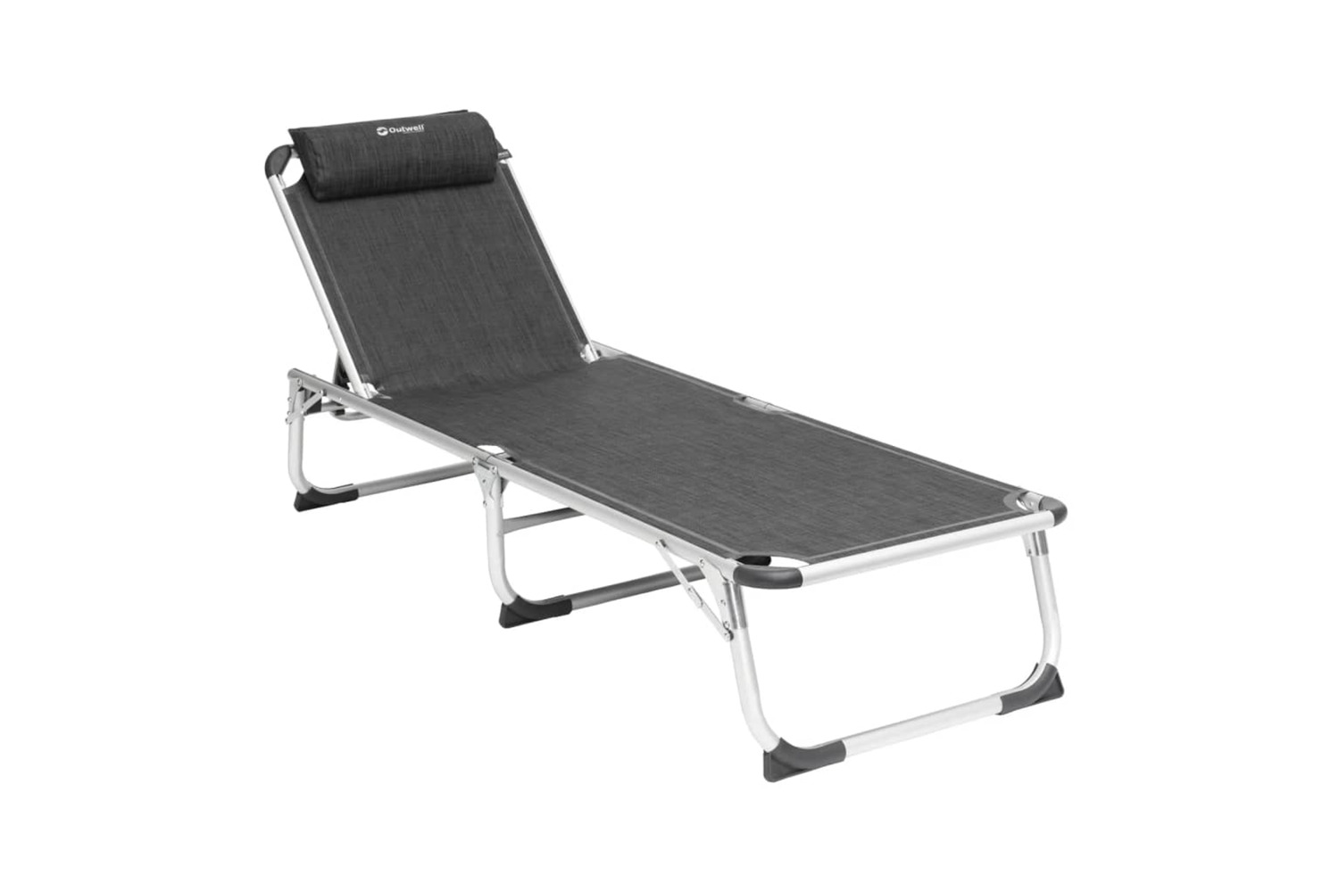 Outwell 445972 Folding Sunlounger New Foundland Black & Grey