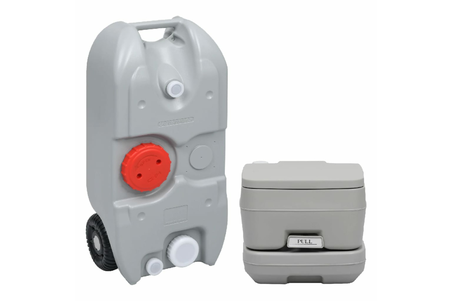 vidaXL 3154900 Portable Camping Toilet And Water Tank Set