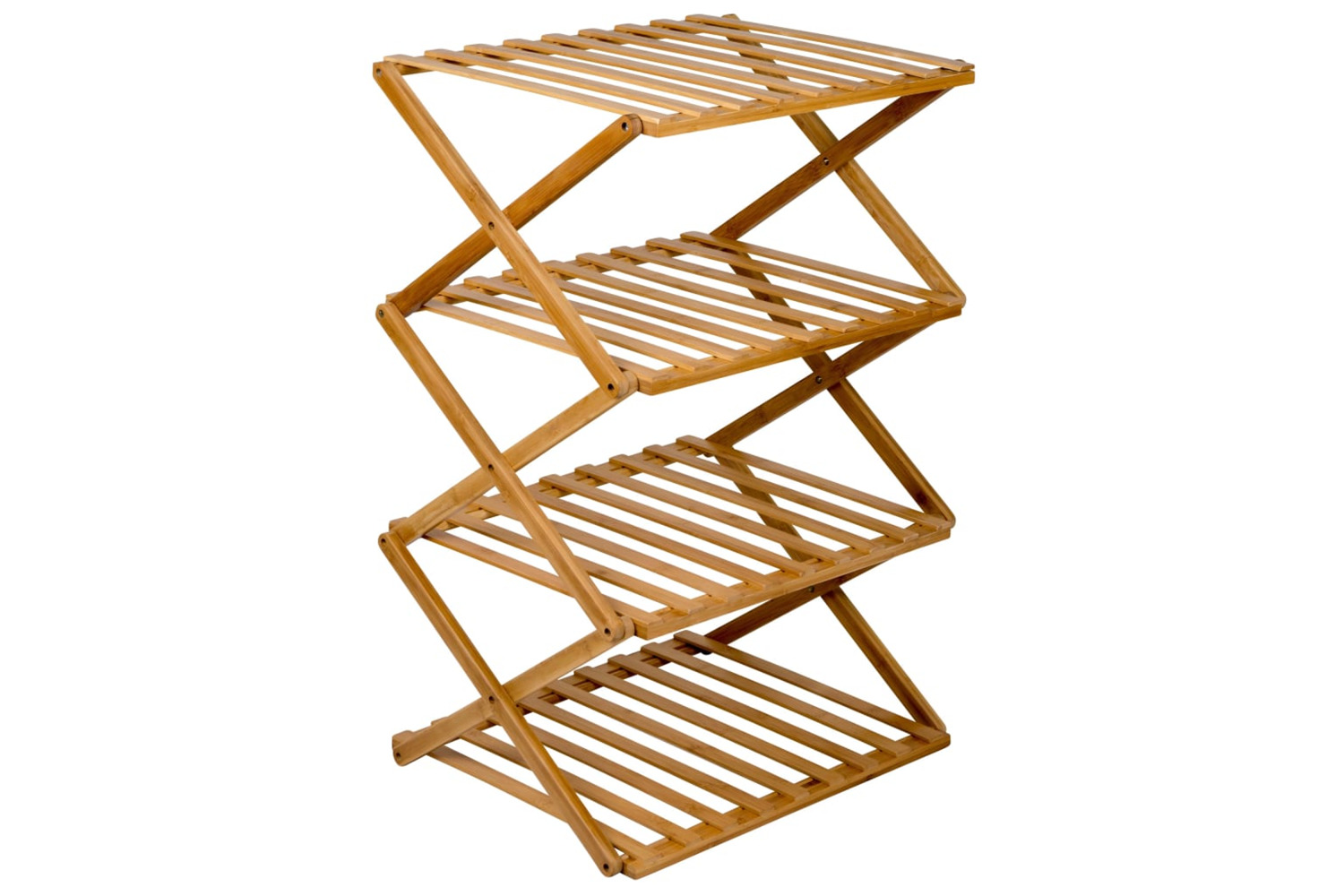 Bo-camp 428619 Folding Camping Cupboard Fitzroy Bamboo