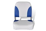 Vidaxl 279103 Boat Seats 2 Pcs Foldable Backrest Blue-white Pillow 41x36x48cm