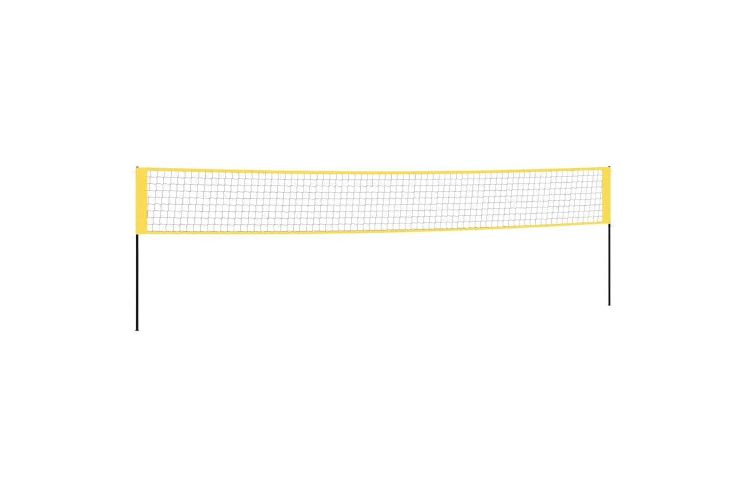 vidaXL 93745 Badminton Net Yellow And Black 600x155cm Pe Fabric