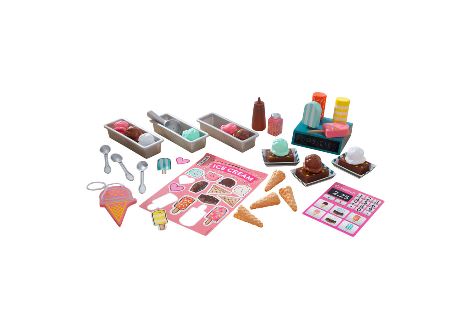 Kidkraft 425372 42 Piece Ice Cream Shop Play Pack