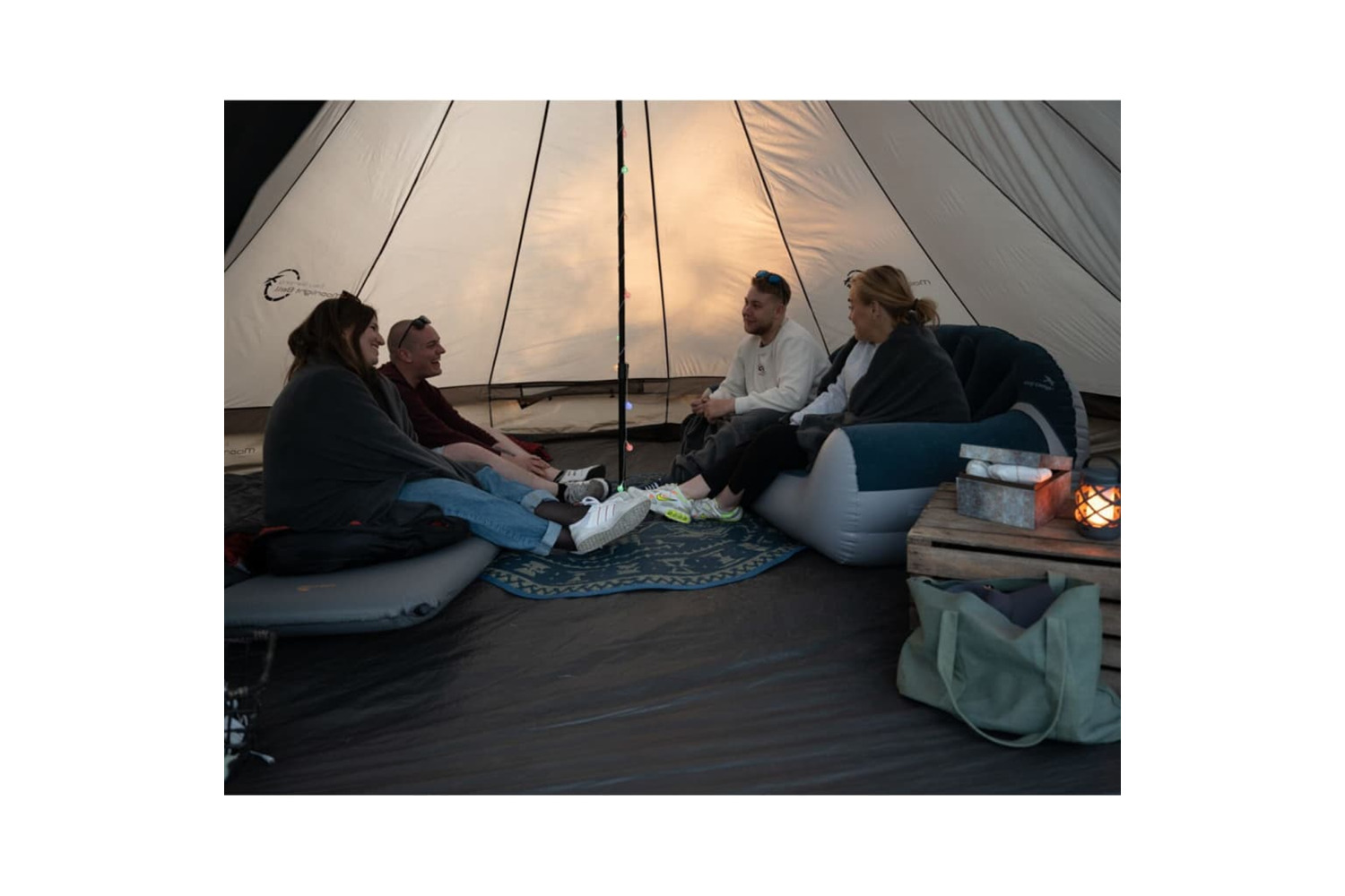 Easy Camp 445987 Tipi Tent Moonlight 7-person Grey