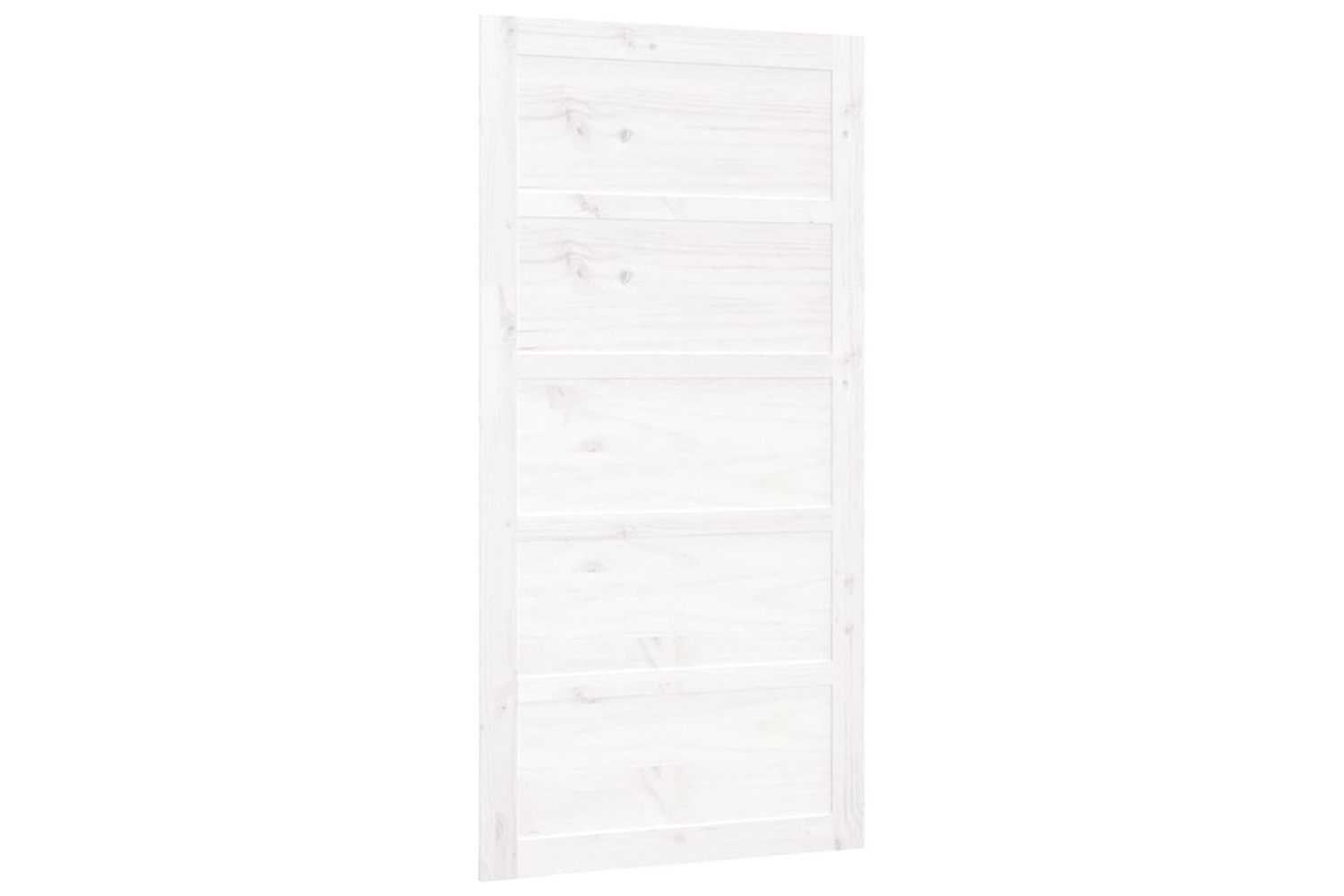 Vidaxl Barn Door White 100x1.8x204.5 Cm Solid Wood Pine