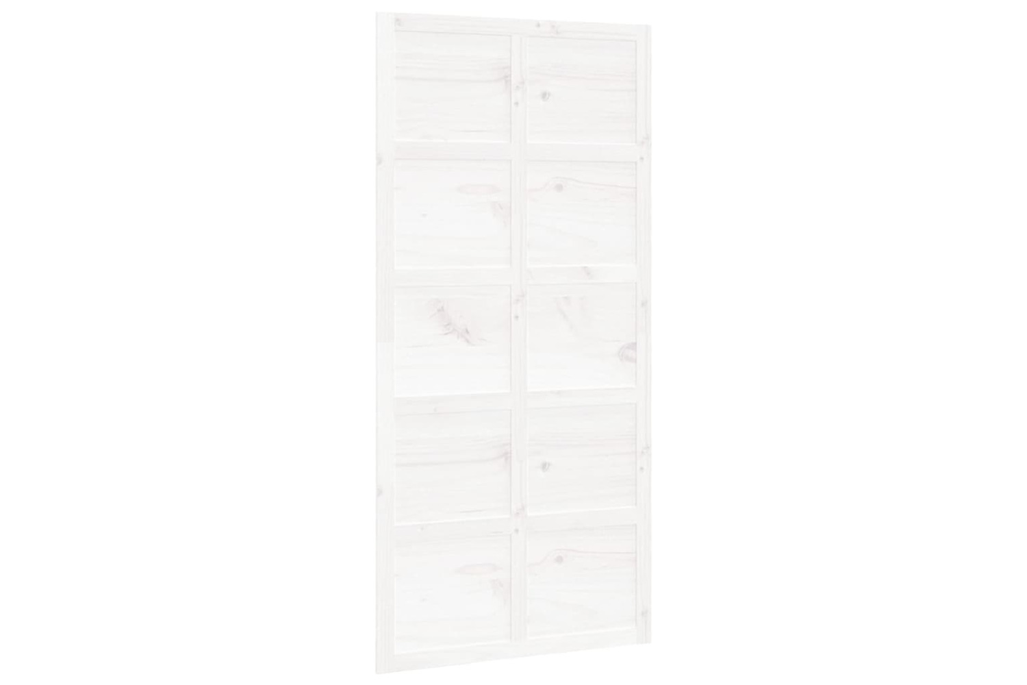 vidaXL 824639 Barn Door White 100x1.8x214cm Solid Wood Pine