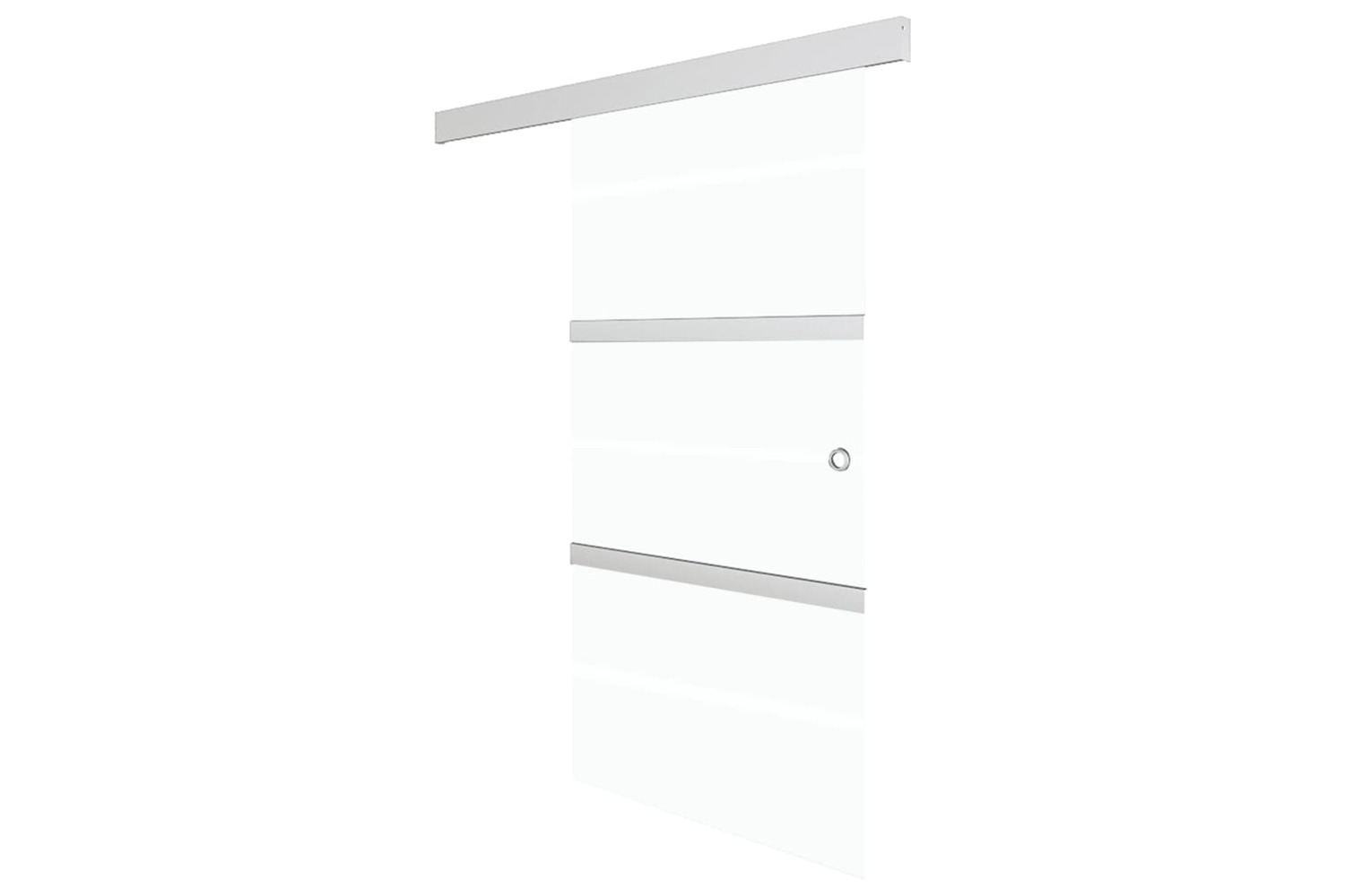 vidaXL 288062 Sliding Door With Soft Stops Esg Glass And Aluminium 90x205cm