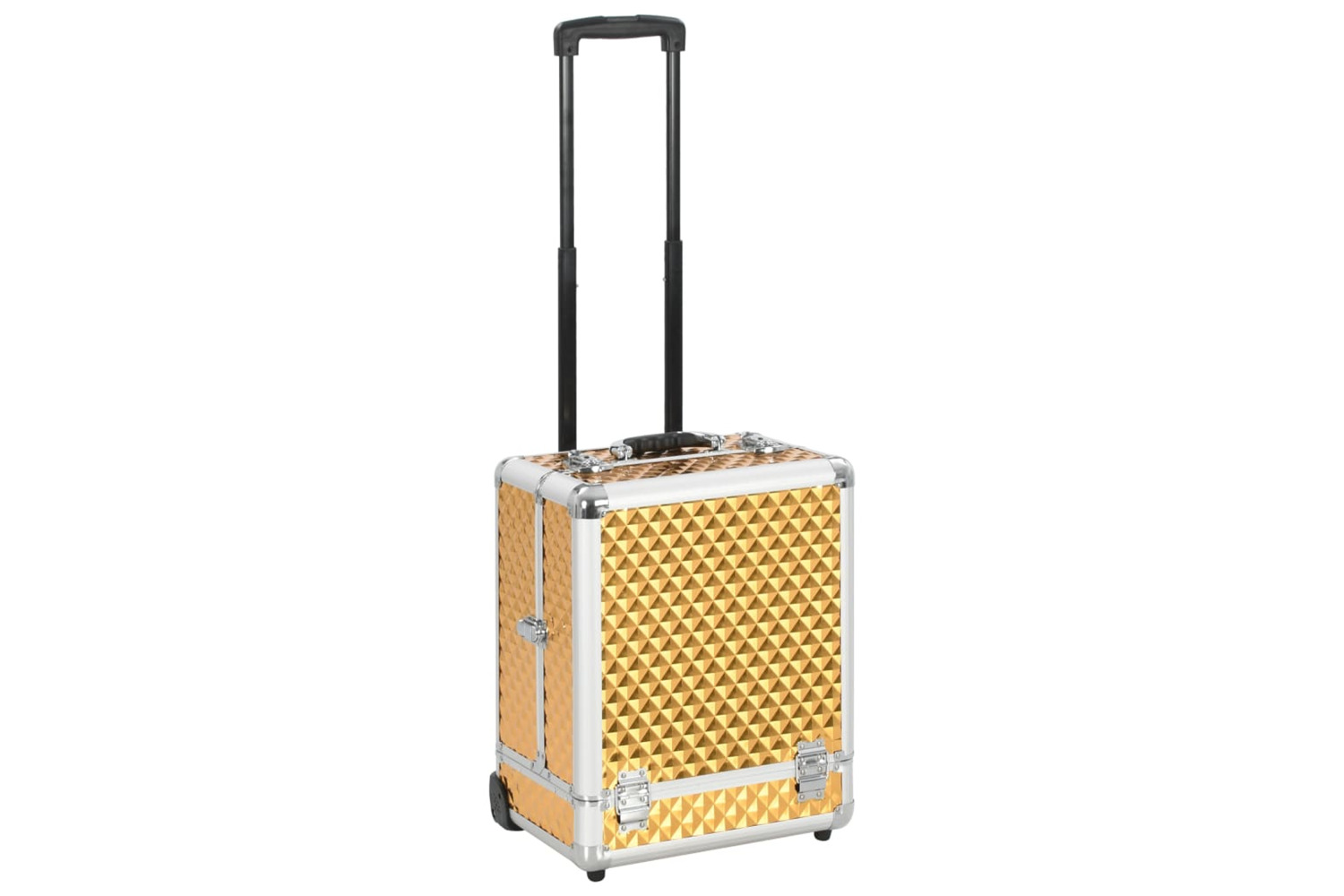 vidaXL 91827 Make-up Trolley 35x29x45cm Gold Aluminium