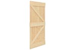 Vidaxl 3057597 Sliding Door With Hardware Set 100x210 Cm Solid Pine Wood